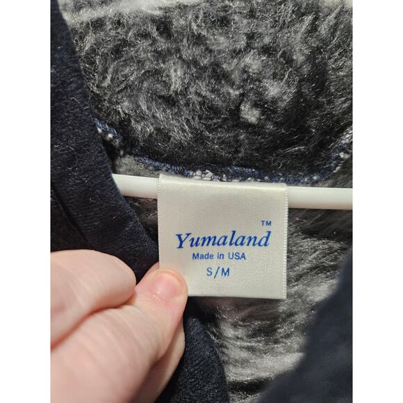 Vintage Yumaland Bolero Jacket Aztec Southwestern Fleece Ladies Coat S M Western - Picture 2 of 9